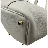 エルメス HERMES ピコタンロックPM W刻 ホワイト ゴールド金具 トリヨン レディース ハンドバッグ
