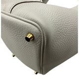 エルメス HERMES ピコタンロックPM W刻 ホワイト ゴールド金具 トリヨン レディース ハンドバッグ