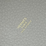 エルメス HERMES ピコタンロックPM W刻 ホワイト ゴールド金具 トリヨン レディース ハンドバッグ