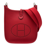 エルメス HERMES エヴリン TPM B刻 ルージュカザック シルバー金具 トリヨン レディース ショルダーバッグ