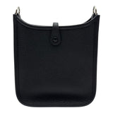エルメス HERMES エヴリン TPM W刻 ブラック シルバー金具 トリヨン レディース ショルダーバッグ