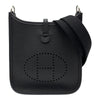 エルメス HERMES エヴリン TPM W刻 ブラック シルバー金具 トリヨン レディース ショルダーバッグ
