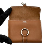 エルメス HERMES グレナンコンパクト W刻 ゴールド シルバー金具 スイフト レディース コインケース