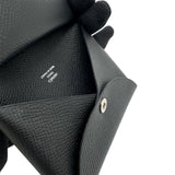 エルメス HERMES カルヴィ デュオ B刻印 ブラック シルバー金具 エプソン レディース カードケース