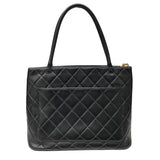 シャネル CHANEL 復刻トート A01804 ブラック ゴールド金具 ラムスキン レディース ハンドバッグ