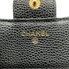 シャネル CHANEL クラシックスモールフラップウォレット AP0231 ブラック ゴールド金具 キャビアスキン レディース 三つ折り財布
