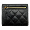シャネル CHANEL クラシックスモールフラップウォレット AP0231 ブラック ゴールド金具 キャビアスキン レディース 三つ折り財布