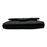 シャネル CHANEL クラシックスモールフラップウォレット AP0231 ブラック ゴールド金具 キャビアスキン レディース 三つ折り財布
