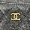 シャネル CHANEL ジップカードホルダー AP3179 ブラック/ゴールド金具 キャビア レディース カードケース
