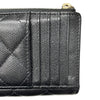 シャネル CHANEL ジップカードホルダー AP3179 ブラック/ゴールド金具 キャビア レディース カードケース