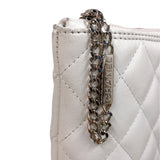 シャネル CHANEL カンボンライン フラットトートバック A28126 ホワイト・ブラック ラム レディース トートバッグ