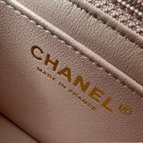 シャネル CHANEL ミニマトラッセ20 A69900 ピンク ゴールド金具 ツイード レディース ショルダーバッグ