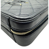 シャネル CHANEL CCフィリグリーバニティバッグ A93343 25番台 ネイビー ゴールド金具 キャビアスキン レディース ショルダーバッグ
