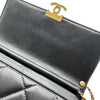 シャネル CHANEL マトラッセ ロゴチェーン スモールフラップバッグ AS5011 ブラック ゴールド金具 AS5011 レディース ショルダーバッグ