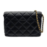 シャネル CHANEL マトラッセ ロゴチェーン スモールフラップバッグ AS5011 ブラック ゴールド金具 AS5011 レディース ショルダーバッグ