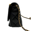 シャネル CHANEL マトラッセ ロゴチェーン スモールフラップバッグ AS5011 ブラック ゴールド金具 AS5011 レディース ショルダーバッグ