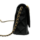 シャネル CHANEL マトラッセ ロゴチェーン スモールフラップバッグ AS5011 ブラック ゴールド金具 AS5011 レディース ショルダーバッグ