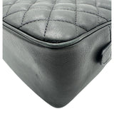 シャネル CHANEL マトラッセ2WAYバニティケース A57906 26番台 ブラック ゴールド金具 ラムスキン レディース ショルダーバッグ
