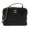 シャネル CHANEL マトラッセ2WAYバニティケース A57906 26番台 ブラック ゴールド金具 ラムスキン レディース ショルダーバッグ