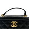 シャネル CHANEL マトラッセ2WAYバニティケース A57906 26番台 ブラック ゴールド金具 ラムスキン レディース ショルダーバッグ