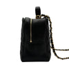 シャネル CHANEL マトラッセ2WAYバニティケース A57906 26番台 ブラック ゴールド金具 ラムスキン レディース ショルダーバッグ