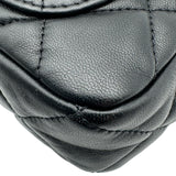 シャネル CHANEL マトラッセ ミニフラップ バッグ AS3214 ブラック ゴールド金具 ラムスキン レディース ショルダーバッグ
