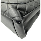 シャネル CHANEL GSTチェーントートバッグ A50995 14番台 ブラック シルバー金具 キャビアスキン レディース トートバッグ
