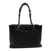 シャネル CHANEL GSTチェーントートバッグ A50995 14番台 ブラック シルバー金具 キャビアスキン レディース トートバッグ