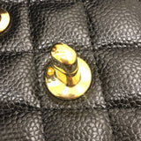 シャネル CHANEL マトラッセ23 A01113 ブラック ゴールド金具 キャビアスキン レディース ショルダーバッグ