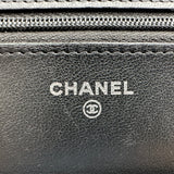 シャネル CHANEL マトラッセ チェーンウォレット AP0250 ブラック シルバー金具 ラムスキン レディース ショルダーバッグ