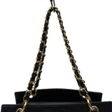 シャネル CHANEL PTTチェーンハンドバッグ A18004 7番台 ブラック ゴールド金具 キャビアスキン レディース ハンドバッグ