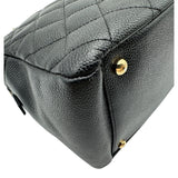 シャネル CHANEL PTTチェーンハンドバッグ A18004 7番台 ブラック ゴールド金具 キャビアスキン レディース ハンドバッグ