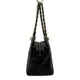 シャネル CHANEL PTTチェーンハンドバッグ A18004 7番台 ブラック ゴールド金具 キャビアスキン レディース ハンドバッグ