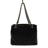 シャネル CHANEL PTTチェーンハンドバッグ A18004 7番台 ブラック ゴールド金具 キャビアスキン レディース ハンドバッグ