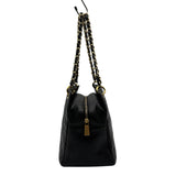 シャネル CHANEL PTTチェーンハンドバッグ A18004 7番台 ブラック ゴールド金具 キャビアスキン レディース ハンドバッグ