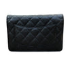 シャネル CHANEL マトラッセチェーンウォレット A33814 ブラック シルバー金具 キャビアスキン レディース ショルダーバッグ