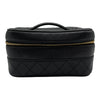 シャネル CHANEL ピコローレ バニティバッグ A01619 2番台 ブラック ゴールド金具 ラムスキン レディース ハンドバッグ