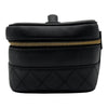 シャネル CHANEL ピコローレ バニティバッグ A01619 2番台 ブラック ゴールド金具 ラムスキン レディース ハンドバッグ
