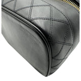 シャネル CHANEL ピコローレ バニティバッグ A01619 2番台 ブラック ゴールド金具 ラムスキン レディース ハンドバッグ