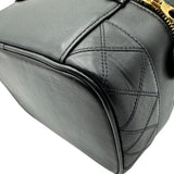 シャネル CHANEL ピコローレ バニティバッグ A01619 2番台 ブラック ゴールド金具 ラムスキン レディース ハンドバッグ