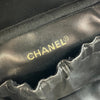 シャネル CHANEL ピコローレ バニティバッグ A01619 2番台 ブラック ゴールド金具 ラムスキン レディース ハンドバッグ