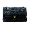 シャネル CHANEL ダイアナ25 ブラック ゴールド金具/シルバー金具 ラムスキン レディース ショルダーバッグ