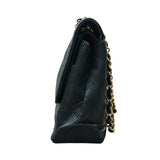 シャネル CHANEL ダイアナ25 ブラック ゴールド金具/シルバー金具 ラムスキン レディース ショルダーバッグ