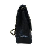 シャネル CHANEL ダイアナ25 ブラック ゴールド金具/シルバー金具 ラムスキン レディース ショルダーバッグ