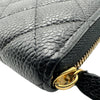 シャネル CHANEL クラシック ロングジップウォレット AP0242 31番台 ブラック ゴールド金具 キャビアスキン レディース 長財布