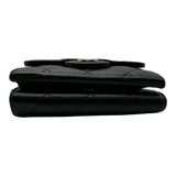 シャネル CHANEL スモールフラップウォレット AP0230 31番台 ブラック ゴールド金具 キャビアスキン レディース 三つ折り財布