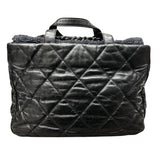 シャネル CHANEL ポートベロートートバッグ A46148 ブラック シルバー金具 ラム･ツイード レディース トートバッグ