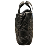 シャネル CHANEL ポートベロートートバッグ A46148 ブラック シルバー金具 ラム･ツイード レディース トートバッグ