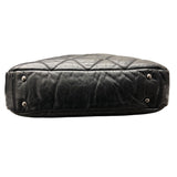 シャネル CHANEL ポートベロートートバッグ A46148 ブラック シルバー金具 ラム･ツイード レディース トートバッグ