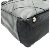 シャネル CHANEL パリビアリッツトートPM A34208 11番台 ブラック コーティングキャンバス レディース トートバッグ